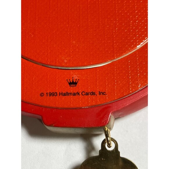 1993 Hallmark "Perfect Pooch" Red Dog Collar Photo Holder Ornament - Picture 12 of 12